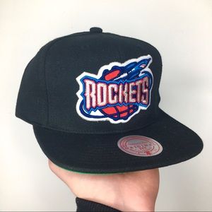 NEW Mitchell & Ness NBA Rockets SnapBack Hat